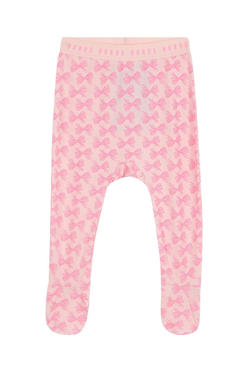 BONDS NEWBIES FOOT LEGGINGS Newborn Pink Bow Kids Outlet Online