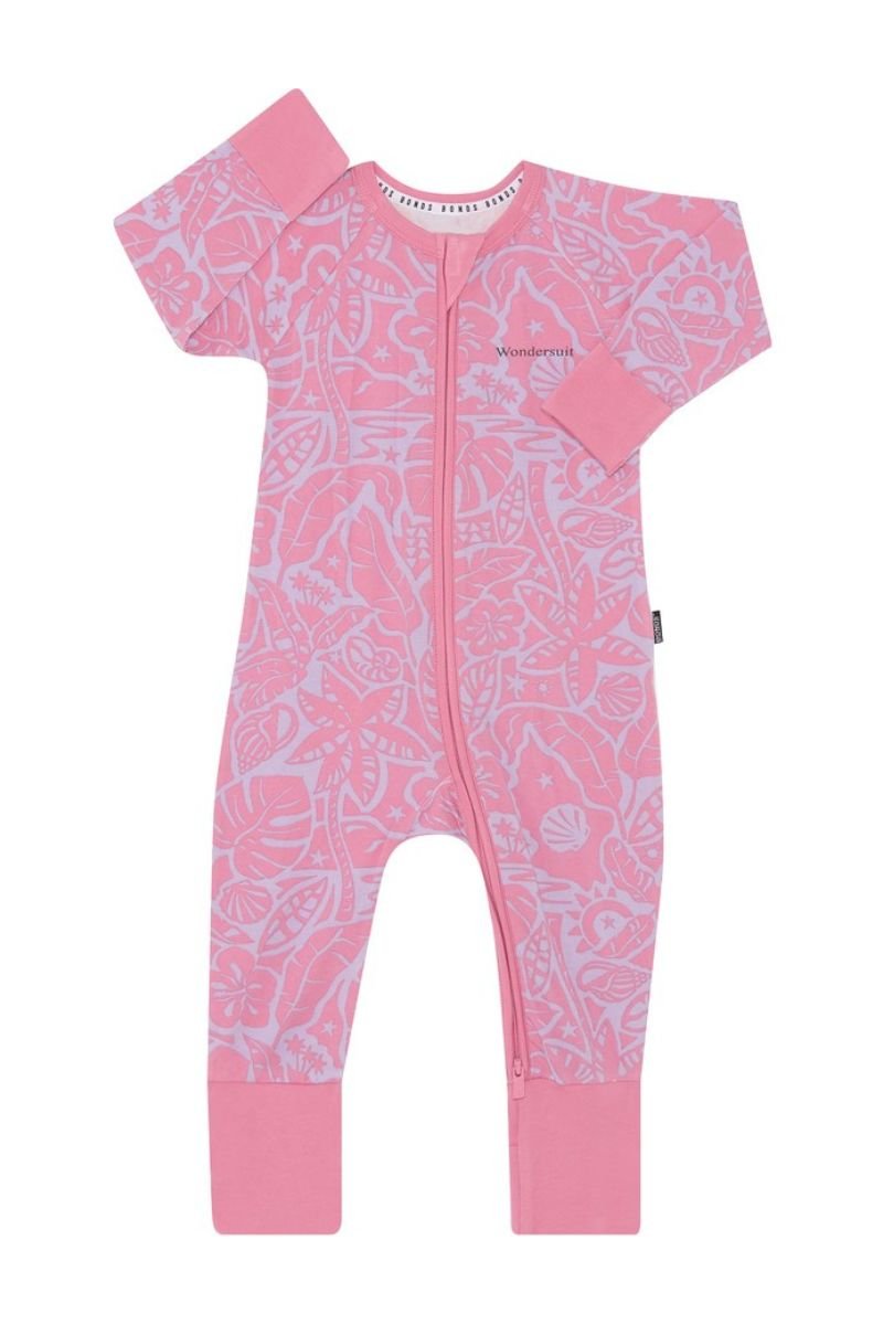 BONDS ZIPPY WONDERSUIT LONG SLEEVE Paradise Pink – Kids Outlet